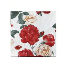 20pcs, 2025 New Soft Absorbent Full Plate Printing 2-Layer Napkins, 13x13 Inches -- Suitable For Wedding Birthday Garden Party Decoration Paper Towels, Used For Restaurant, Kitchen, Coffee Shop Decoration Supplies;