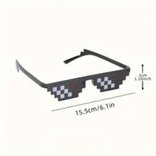 1/5/10pcs Pixel Art Glasses Party Gifts - PVC Mosaic Glasses For All Kinds Of Festive, Photo Props, Strange Gadgets, Non-Electric, Fun Aesthetic Accessories For Parties And Events