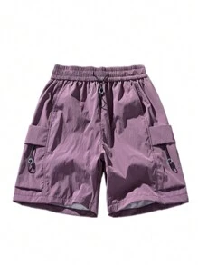 Damen Sommer neue Utility Shorts, amerikanischer Stil Lässig lose sitzende atmungsaktive Sport Shorts, unisex Paar Shorts