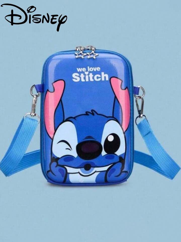 ☆Disney☆ スティッチ クロスボディ バッグ + コインケース Disney リロ＆スティッチ デザイン レザー / 牛革 / 本革