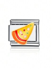 1 件顶级时尚食品（冰淇淋、薯条、汉堡包、羊角面包）串珠手链 DIY 不锈钢珠宝制作用品，适合礼物、派对和日常服装配饰 - 食物 - 查看 17