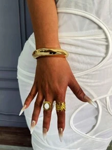 1Pc Cuff Bracelets,Gold Bangles,Wide Bangles, Chunky Bracelet, Bracelet Set, Wide Bracelet, Bracelet For Women,Gift For Her