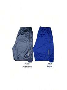 Kit 2 Dry Fit Bermuda Shorts Sports Training With Zipper Pocket! Resale - 米色 - 查看 1