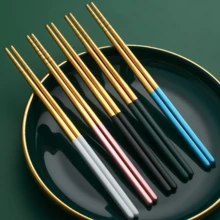 Bộ đồ ăn bằng thép không gỉ đóng hộp 1 chiếc thìa nĩa đũa du lịch Hàn Quốc cho học sinh quà tặng Giáng sinh năm mới khi trở lại trường - Nhiều màu - Xem 10