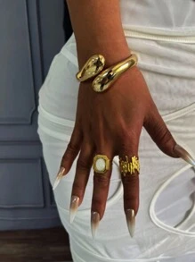 1Pc Cuff Bracelets,Gold Bangles,Wide Bangles, Chunky Bracelet, Bracelet Set, Wide Bracelet, Bracelet For Women,Gift For Her