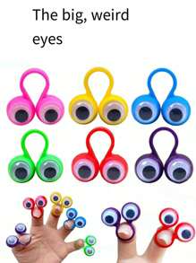5 Pcs Animal Finger Puppets, Soft Rubber Finger Puppets, Monster Finger Sleeves With Expressions - Multicolor - View 8