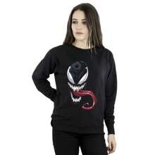 Marvel Damska/damska bluza Venom Face (czarna)