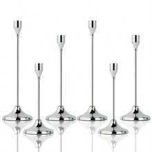 Juego de candelabros de metal: Candelabros de metal elegantes para mesa, lacados, con tema romántico, adecuados para festivales, Pascua, centros de mesa de bodas, eventos, fiestas, cumpleaños y decoración del hogar (velas no incluidas) - Regalo para graduación