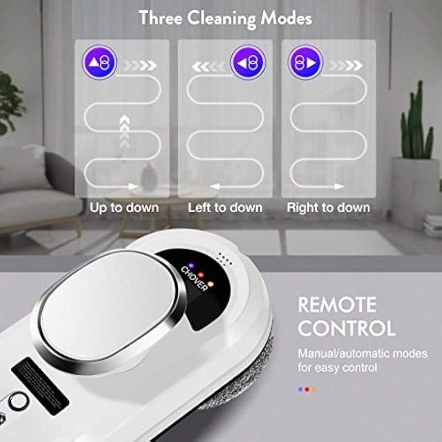 CHOVERY CL.1 Robot Glass Cleaner Remote Control Deep Cleaning ...