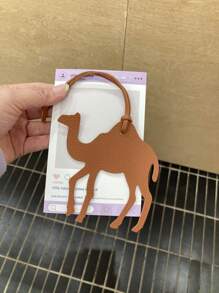 1 bucată culoare solidă PU modă minimalist drăguț interesant breloc cămilă, pandantiv mașină, rucsac, geantă de umăr, geantă de tote, etichetă de bagaje, potrivit pentru cupluri, studenți, bărbați, femei, utilizare de zi cu zi, întâlniri, vacanțe, călătorii, navetă, cadou ideal pentru iubit /Iubita, Mama, Copii De Ziua Îndrăgostiților