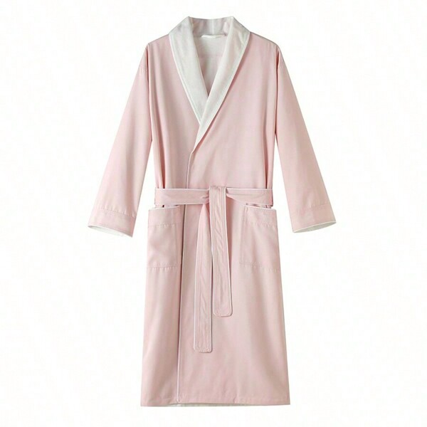 1 Stück weicher Sherpa-gefütterter Bademantel mit Ärmeln, saugfähiger flauschiger Bademantel mit Kragen, ideal für Schlafzimmer/Badezimmer/Pool, Grundbedarf für Zuhause und Reisen Hochzeit Zuhause Badezimmer Dekoration Schulstart