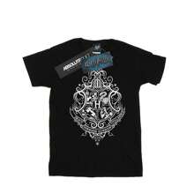 Harry Potter T-shirt Hommes avec écusson Draco Dormiens de Poudlard (Noir)