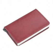 NYXIA PU 皮革男士智能金属薄款超薄弹出式简约钱包小号黑色钱包金属钱包男士卡套小钱包钱包包钱包身份识别铝制男士钱包卡夹钱包名片夹男士信用卡夹迷你钱包卡片钱包射频识别钱包 - 彩色 - 查看 12