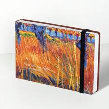 1pc/2pcs,100pages,Bandage Sketchbook,Van Gogh Art Watercolor Sketchbook,160gsm Ultra-Thick Sketch Paper,Small Travel Journal,Marker Pen Sketchbook,Blank Watercolor Paper,Hardcover Notebook,Artist Painting Supplies,Back To School,Back To School,School Supplies