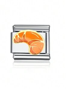 1 件顶级时尚食品（冰淇淋、薯条、汉堡包、羊角面包）串珠手链 DIY 不锈钢珠宝制作用品，适合礼物、派对和日常服装配饰 - 食物 - 查看 16