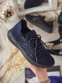 Giày thể thao lười Royalfashion Tennan dành cho nữ - Màu xanh lam - Xem 5