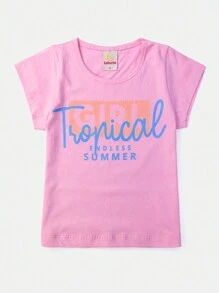 Tropical Girl Pink Children's Set 7001 - Laluna - Hồng - Xem 3
