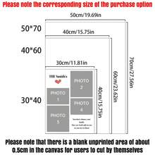 1 件拼贴照片帆布相框、照片拼贴墙面艺术装饰、家庭照片拼贴墙面艺术装饰、家庭照片礼物、拼贴相框、拼贴照片海报、家庭礼物 - 彩色 - 查看 3