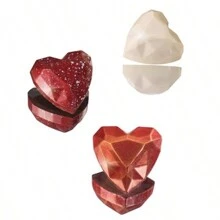 21-Cavity Polycarbonate Material Heart-Shaped Chocolate/Candy Mould, Handmade Confectionery DIY Mold, Suitable For Valentine's Day