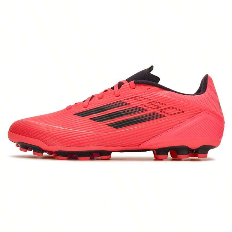 Adidas أحذية كرة القدم للرجال والنساء، مسامير AG، أحذية رياضية للألعاب الميدانية، المباريات والتدريب - دوامة الفلورسنت الأحمر - مشاهدة 1
