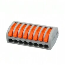 Electrical Connector Splice And Derivation Original 2-Way 3-Way 5-Way And 8-Way - 4mm And 6mm - 8 VÍAS 5mm² (250V/32A) - Ver 1