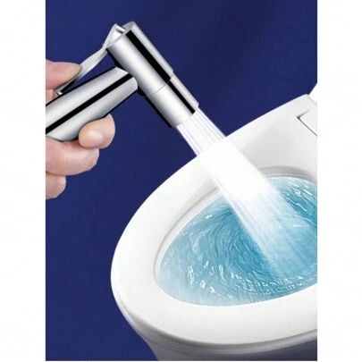 1个不锈钢坐浴喷头（带固定支架），2件套（喷头+支架及螺丝），3件套（喷头+不锈钢防爆软管+支架及螺丝），个人卫生坐浴喷头，适用于浴室、卫生间、洗衣房，清洁浴室配件，浴室工具