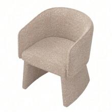 Modern Style Simple And Elegant Chair, White Leisure Chair, Suitable For Dining/Bedroom/Living Room/Reception Desk -Pink,Yifei Store