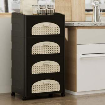 Carrito organizador multiusos plegable, estantería para almacenamiento en el hogar para sala de estar/dormitorio, librería a prueba de polvo y gabinete de almacenamiento de aperitivos, decoración para exteriores