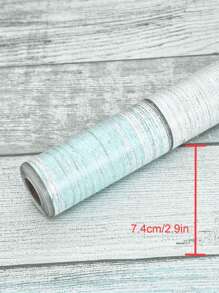 Artyuan 1 Roll Vintage Distressed Wood Grain Peel And Stick Wallpaper, Removable Self-Adhesive Wallpaper, Suitable For Cabinets, Drawers, Indoor Walls Decoration (17.53 Inches Wide X 10 Meters Long - Blue), Renovation Stickers Peel Wall Panels, Wall Paper, Wallpapers, Spring Decoration Items Refresh Your Home, Rama Decoration Stickers Gifts Birthday Graduation