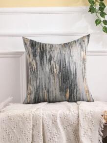 Miater 1入組人造絲幾何提花枕套 - 黑色 - 查看 16