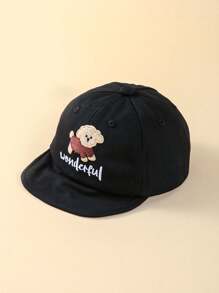 1pc Winter Unisex Baby Baseball Cap, Minimalist Cartoon Design - 1PC - View 2