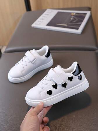 1 双男孩/女孩时尚滑板鞋，日常休闲运动鞋，新款