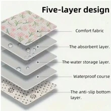 1PC Leak-Proof Washable Menstrual Pad – Reusable, Comfort-Fit, Absorbent For Women – Ideal For Home & Dormitory Use