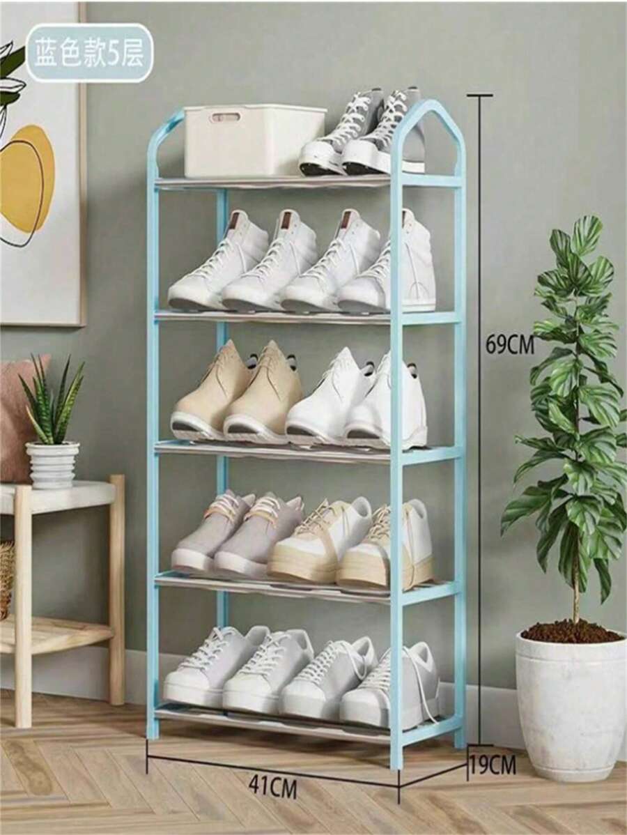 1 Piece Black SHOE RACK 5 Tier Multipurpose 10 Pairs Portable Shoe Organizer VIVI HOME STORE - 綠色 - 查看 1