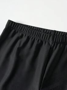 361degree New Spring/Summer Professional Sports Men's 5-Point Swim Trunks, Mid-Length, Tech Print, High Elasticity Fabric, Breathable, Non-Fading For Swimming, Surfing, Beach, Hot Springs, Rafting, Water Sports, Suitable For Adults & Teens, Year-Round Wear