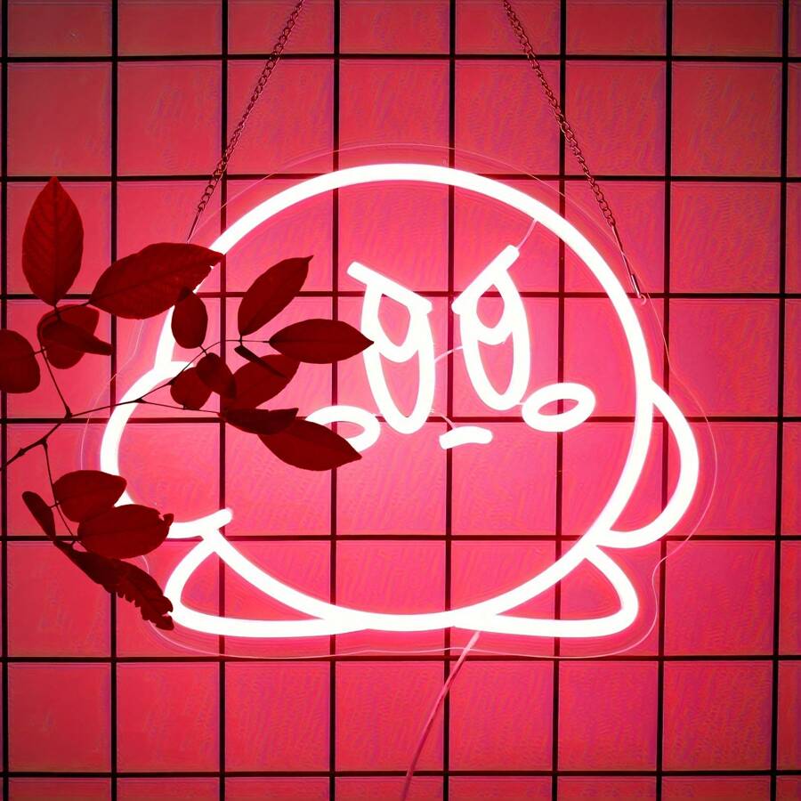 1PC Pink Neon Sign For Wall Decor, Anime Neon Signs Gaming Neon Sign USB Neon LED Signs For Bedroom Girls Room Anime Game Wall Neon Sign Decor - Pink - View 1