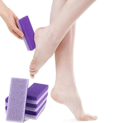 6pcs Purple Pumice Stone For Feet - PU Material Scrubber And Professional Exfoliating Rock For Feet Hands Body Care - Foot Pumice Stone For Feet Hard Skin Callus Remover, Foot Care, Callus Remover Pedicure, Foot Scrubber, Feet Scrub, Valentines Gifts, New Years Gifts