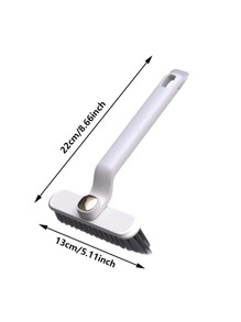 Cepillo de limpieza rotativo 2 en 1 - Plástico morado, cerdas duras a 360°, conector en forma de V, adecuado para baldosas de baño y limpieza de grietas, cepillo de limpieza de juntas de baño multifunción, cepillo de dientes para la limpieza de grietas del hogar 3 en 1 Multifuncional para baldosas, ranuras de puertas y ventanas, plumero, sin ángulos muertos decoración de baño del hogar Verano Regreso a la escuela