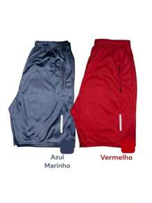 Kit 2 Shorts Bermuda Dry Fit Esportiva Treino Com Ziper no Bolso ! Cor variaodo - Bronze - Visão 8
