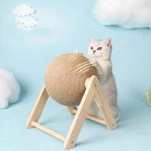 Cat Scratching Ball Toy Kitten Sisal Rope Ball Board Grinding Paws Toy Cat Scratcher Wear-Resistant Pet Furniture Supplies