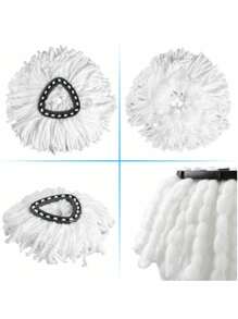 6Pcs Replacement For Mop Heads Refill Turbo Microfibre Spin Mop Easy Wring