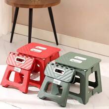Lightweight Folding Step Stool Multi Purpose Handheld Thickened Footstool Non-Slip Plastic Small Benches Kitchen