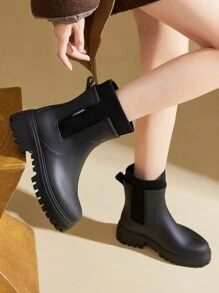 女士防滑防水雨鞋、户外防水靴、防滑水鞋、厨房鞋 - 黑色 - 查看 8