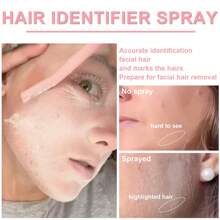 面部剃须毛发识别喷雾，保湿去角质喷雾，焕发光彩面部去角质喷雾，面部去角质喷雾（待液体干燥成粉末后再剃须）-塑料瓶，非压力罐