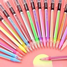 Bolígrafo de purpurina, bolígrafo de gel, resaltador de color, bolígrafo neutro, bolígrafo pastel, bolígrafo metálico, bolígrafo de perlas con purpurina, bolígrafo para el sueño de los niños, regreso a clases