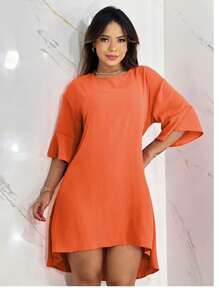 MULLET DRESS - Orange - View 1