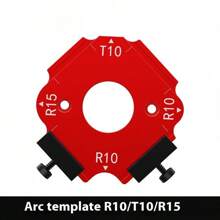 1 Set Bohans Woodworking Inner & Outer Angle RT Template, Wardrobe Corner Radius Template, Arc Shape Trimming & Positioning Tool