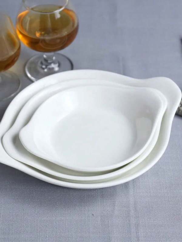 Kit Marinex De Vidro Assadeira Oval 3 Peças Luxuosa E Moderna Mesa Posta Jantar Cozinha