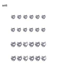 24-120pcs/Set Elegant Cubic Zirconia & Faux Pearl Women Jewelry Set, Everyday Casual Wear, Great For Girlfriend, Mom, Daughter, Christmas, New Year, Birthday Gift - 彩色 - 查看 14