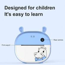 Kids Digital Camera Instant Print Camera Thermal Printer Camera Instant Photo Printing Camera Video Toys - Pink - View 10